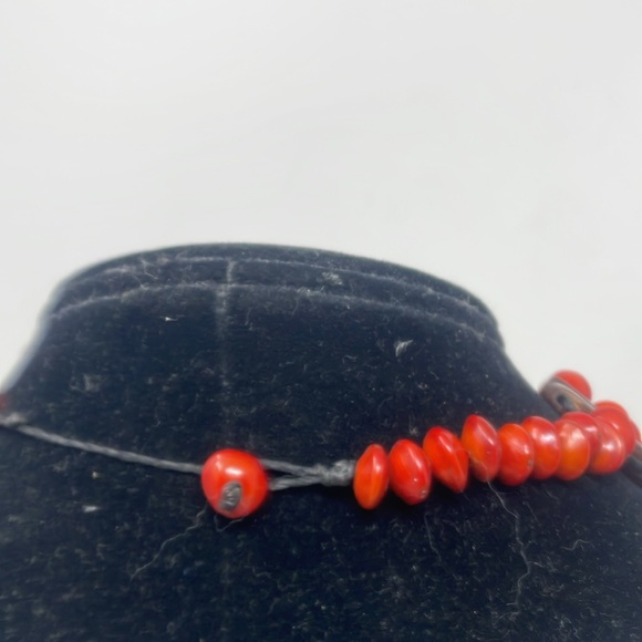 COOKIE LEE Matching Red Necklace and Bracelet and 1 Various Beaded Necklace - Picture 5 of 8